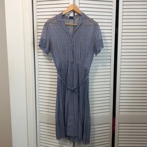 1940s Sheer Shirtwaist Dress